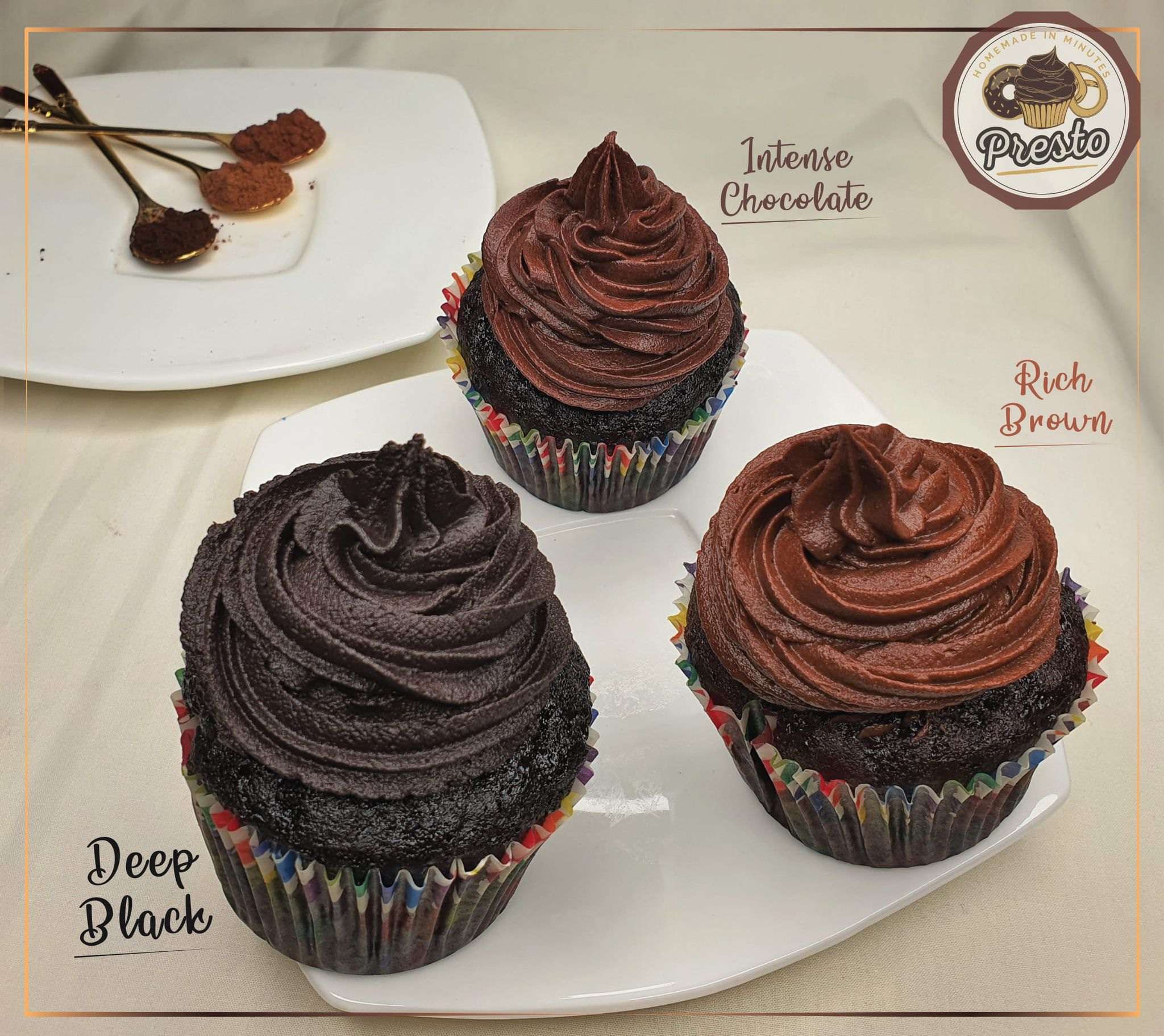 Presto cocoa powder deep black