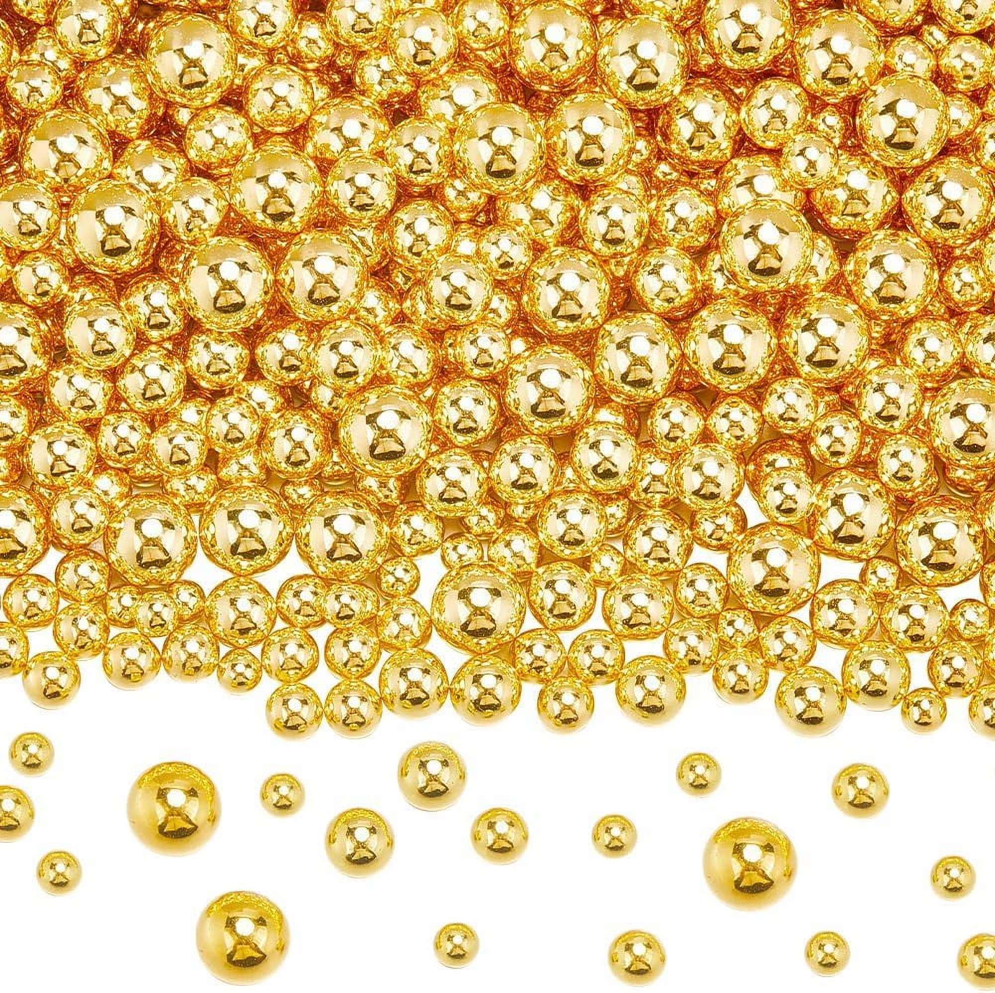 Metallic golden pearl sprinkles 4mm