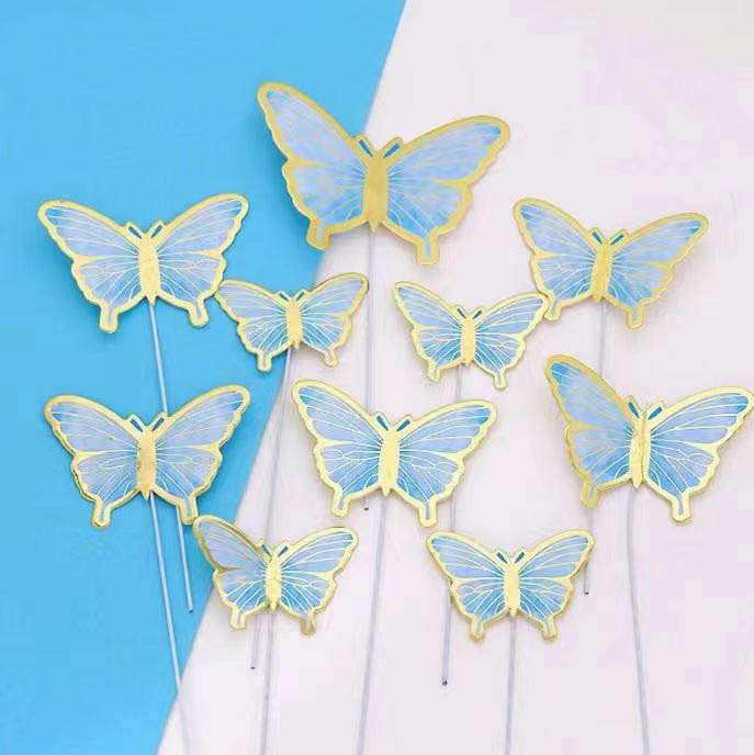 Golden Striped Butterfly paper