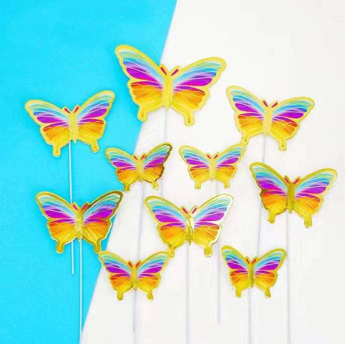 Golden Striped Butterfly paper