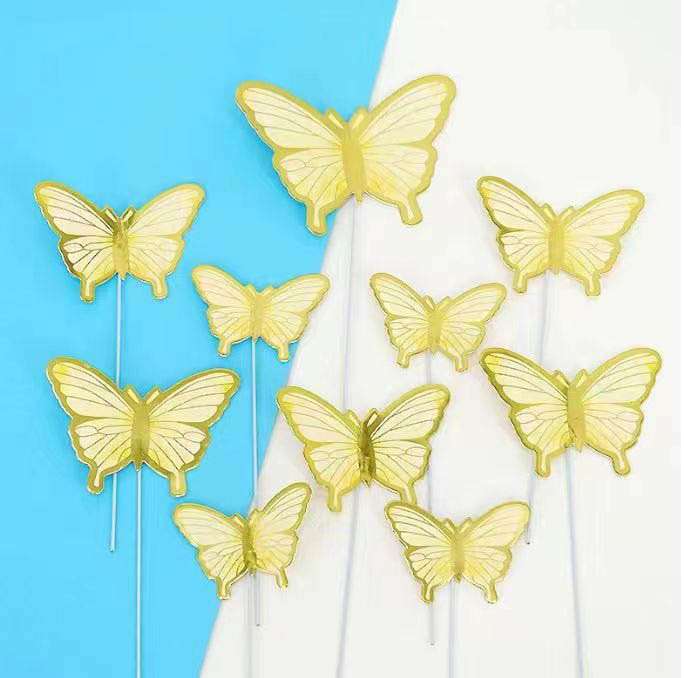 Golden Striped Butterfly paper