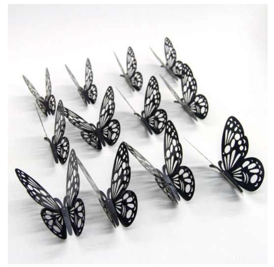 3D Metal crafted Butterfly set