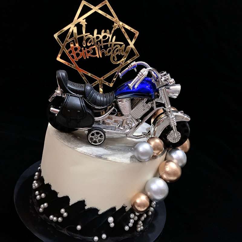 Motorbike toy & cake topper