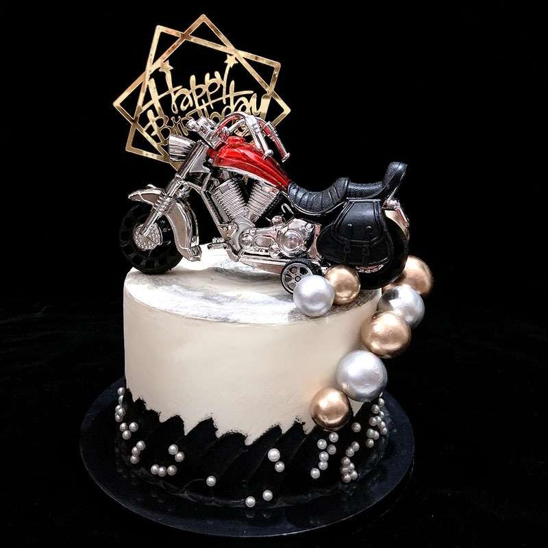 Motorbike toy & cake topper