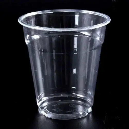 Plastic Glass 250ml flat lid