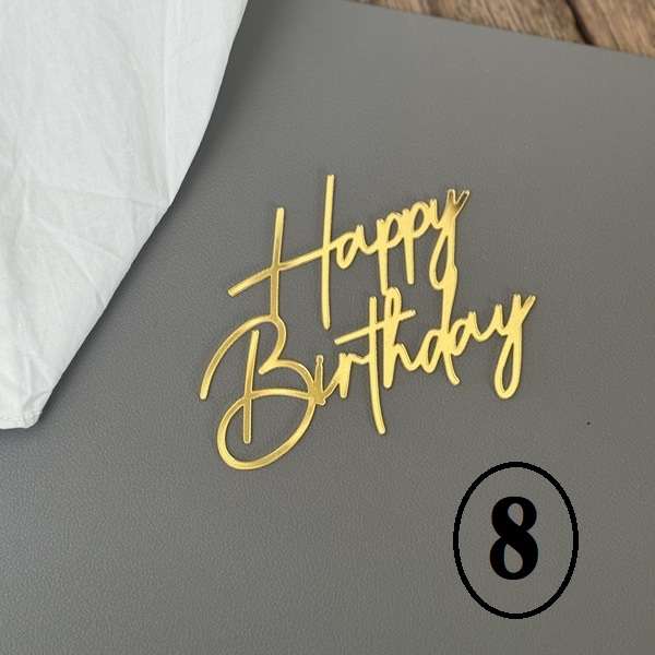 HBD Acrylic topper mini