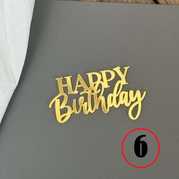 HBD Acrylic topper mini