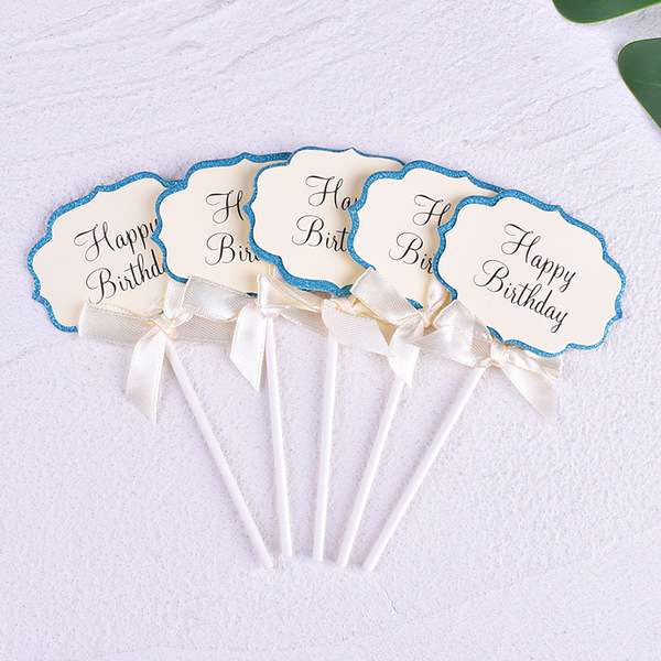 Happy Birthday cartridge paper topper