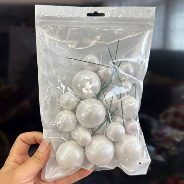 Pearled Glossy ball 20p pack