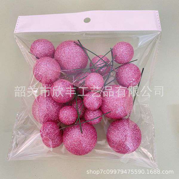Glitter Glossy ball 20p pack