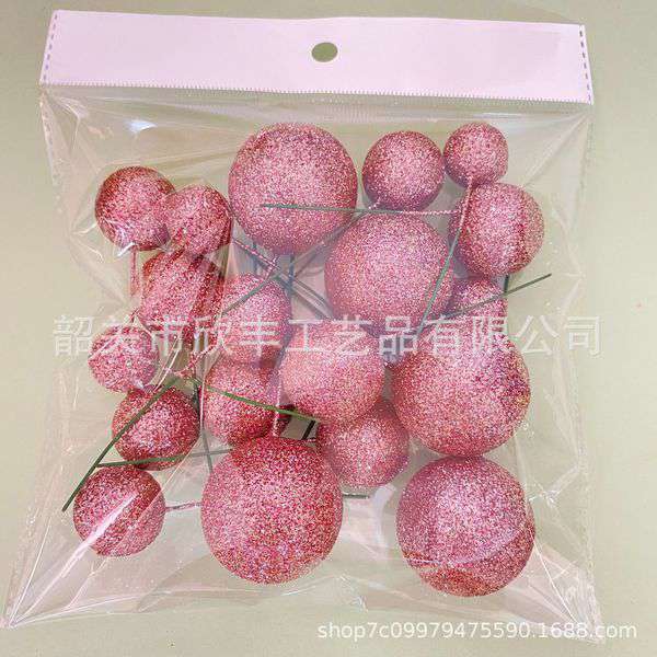 Glitter Glossy ball 20p pack