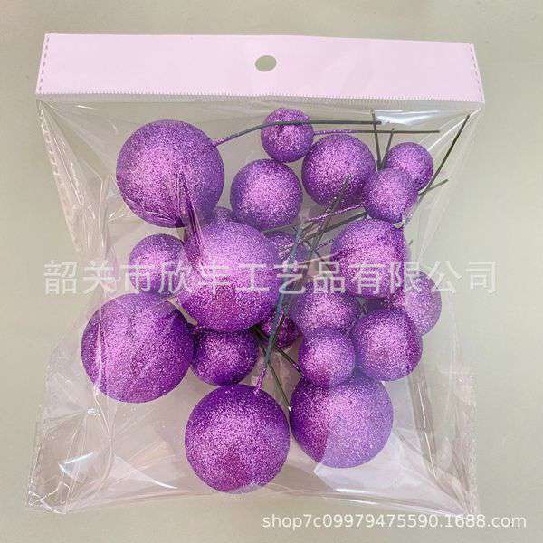 Glitter Glossy ball 20p pack