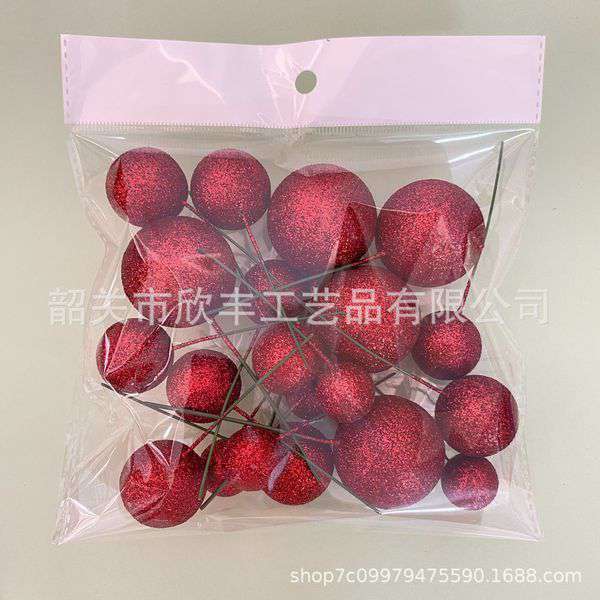 Glitter Glossy ball 20p pack
