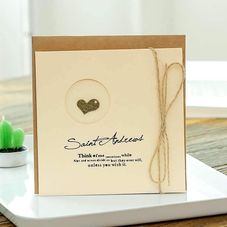 Hemp rope greeting card