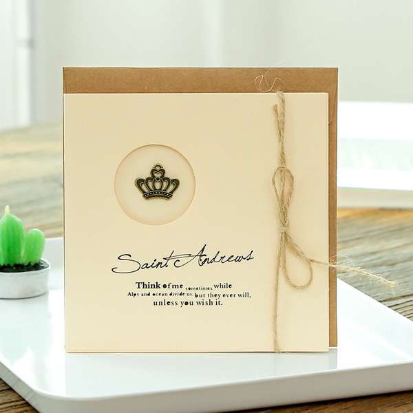 Hemp rope greeting card
