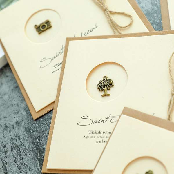 Hemp rope greeting card