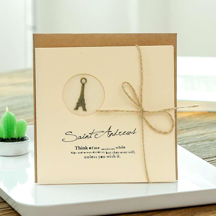 Hemp rope greeting card
