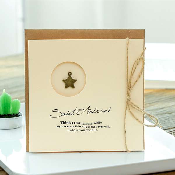 Hemp rope greeting card