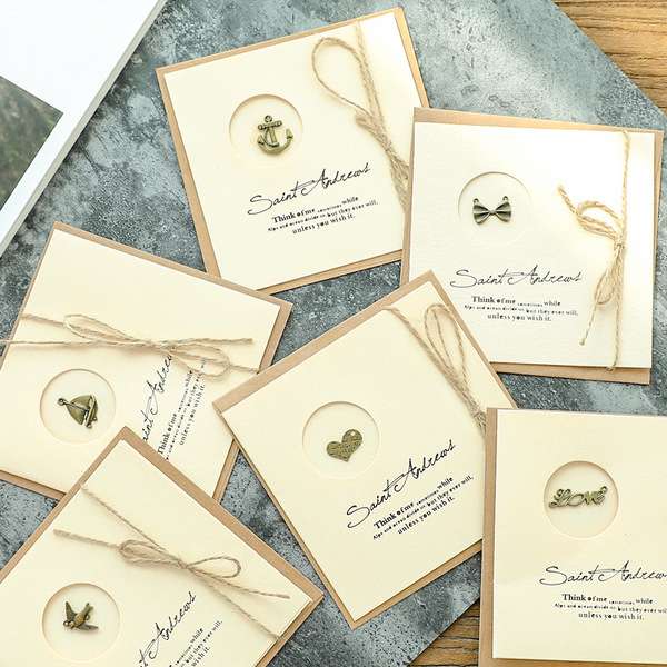 Hemp rope greeting card