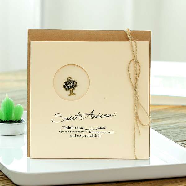 Hemp rope greeting card