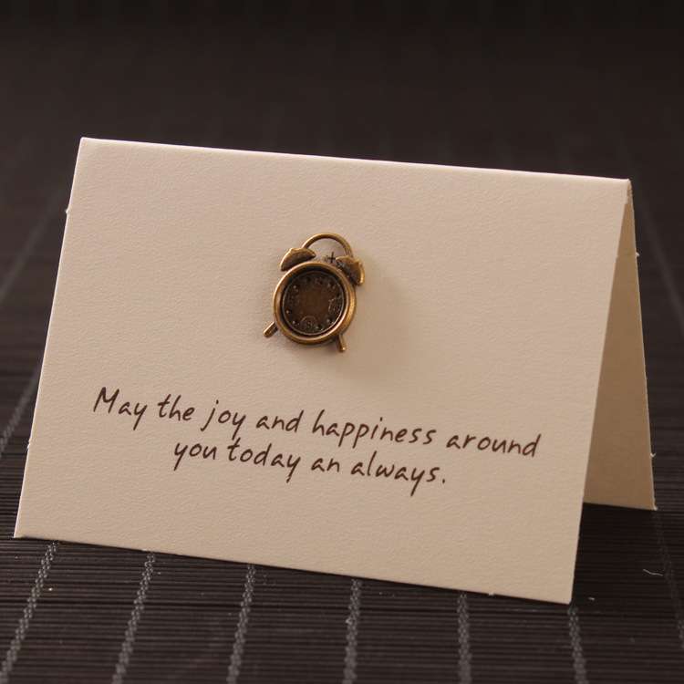Metal Retro greeting Card