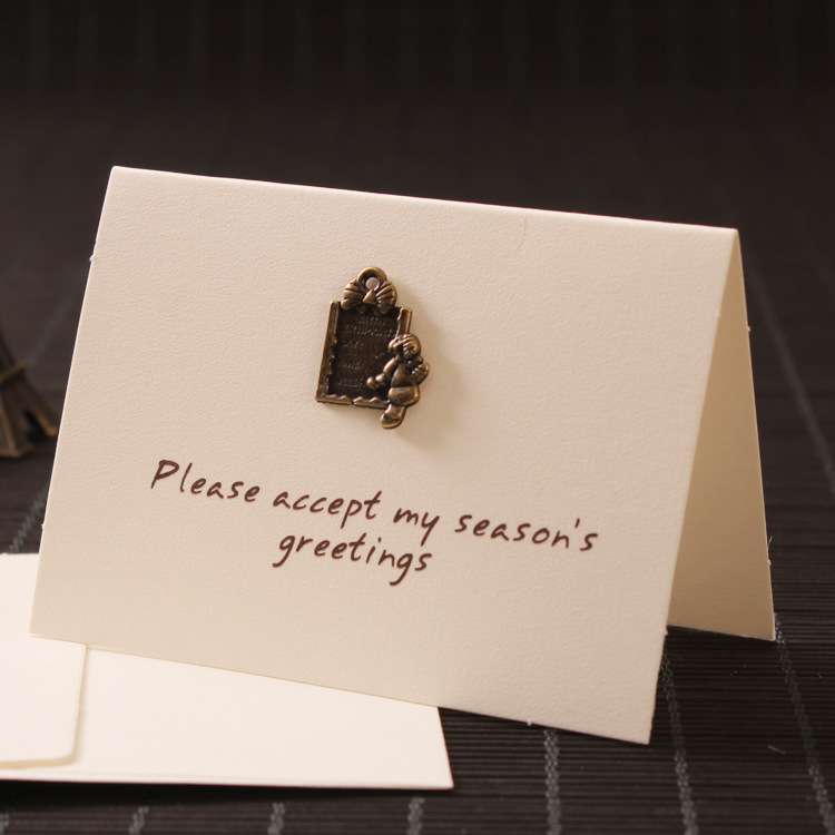 Metal Retro greeting Card
