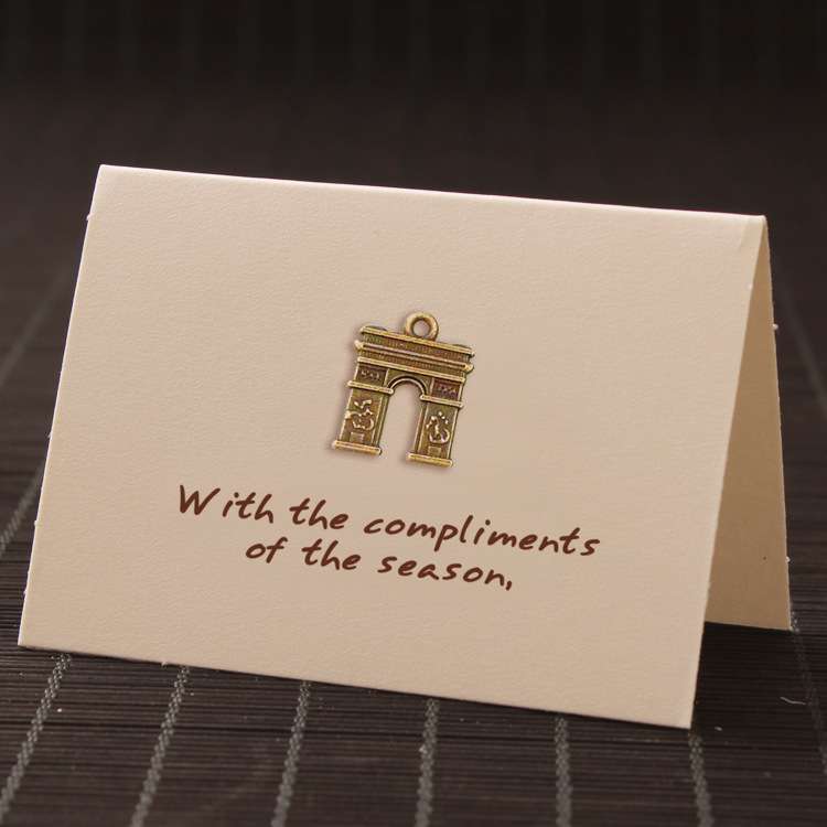 Metal Retro greeting Card