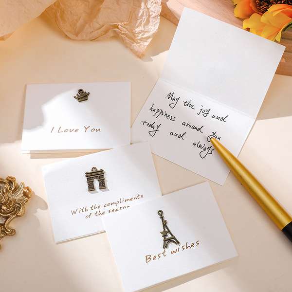 Metal Retro greeting Card