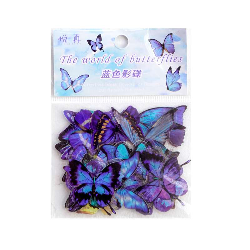 Plastic butterfly 40p pack