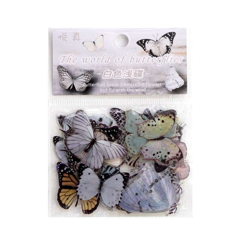 Plastic butterfly 40p pack
