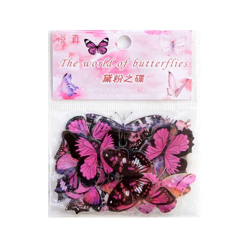 Plastic butterfly 40p pack