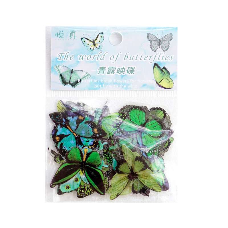 Plastic butterfly 40p pack