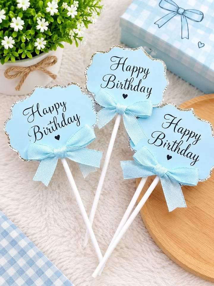 HBD sticker topper