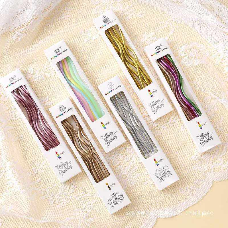 Birthday Curved Candle color