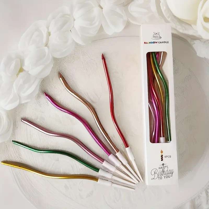 Birthday Curved Candle color