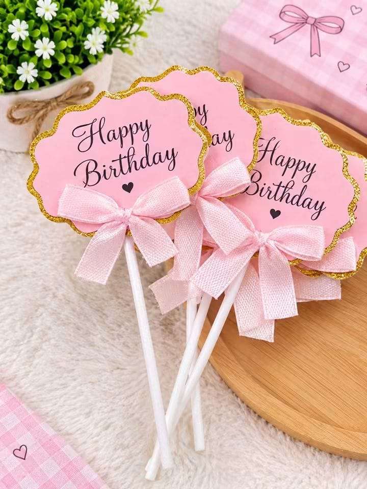 HBD sticker topper