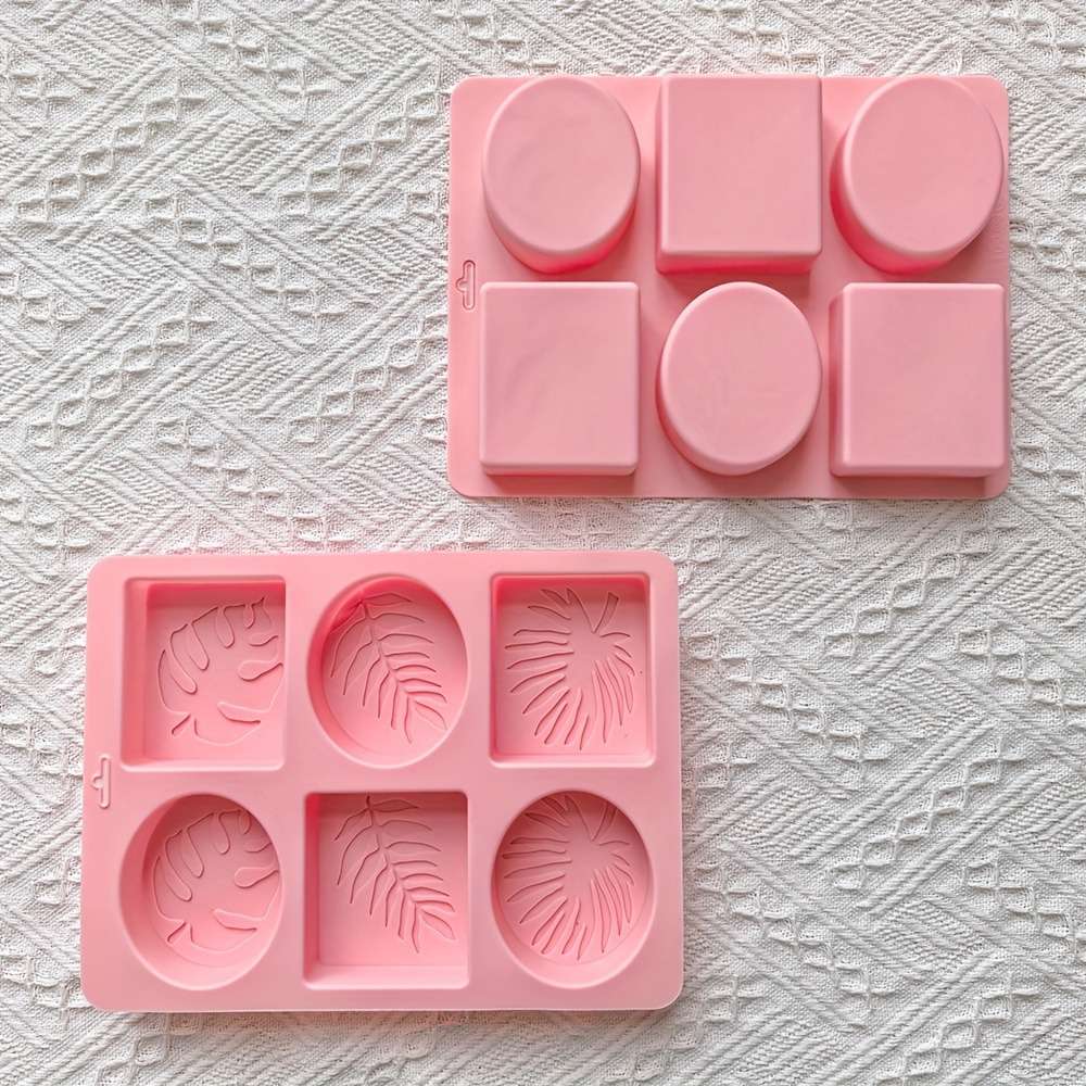 6 hole  sq round silicone mold