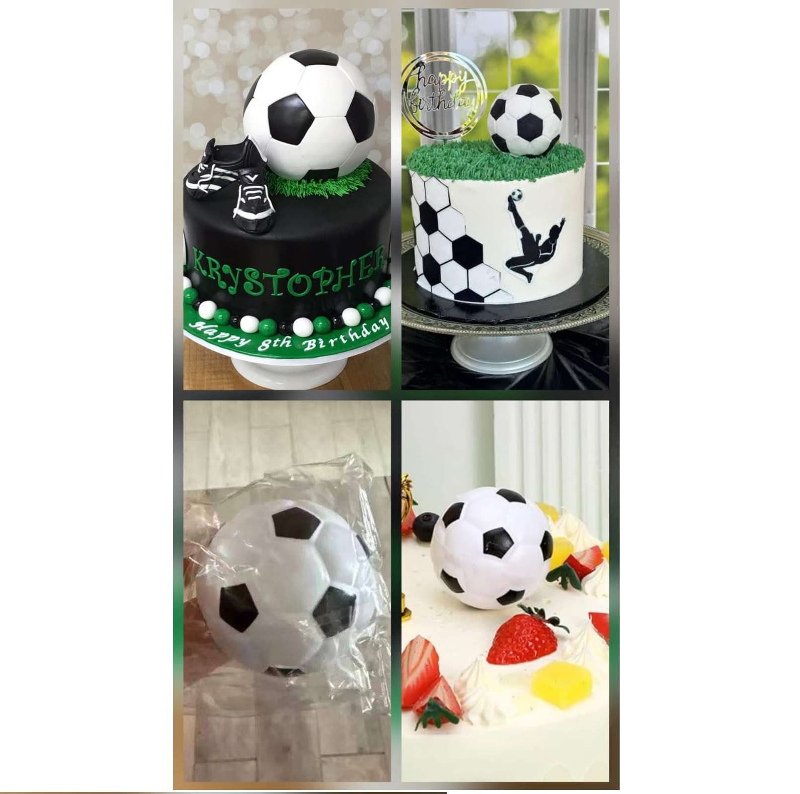 Football for decoration or cake topper