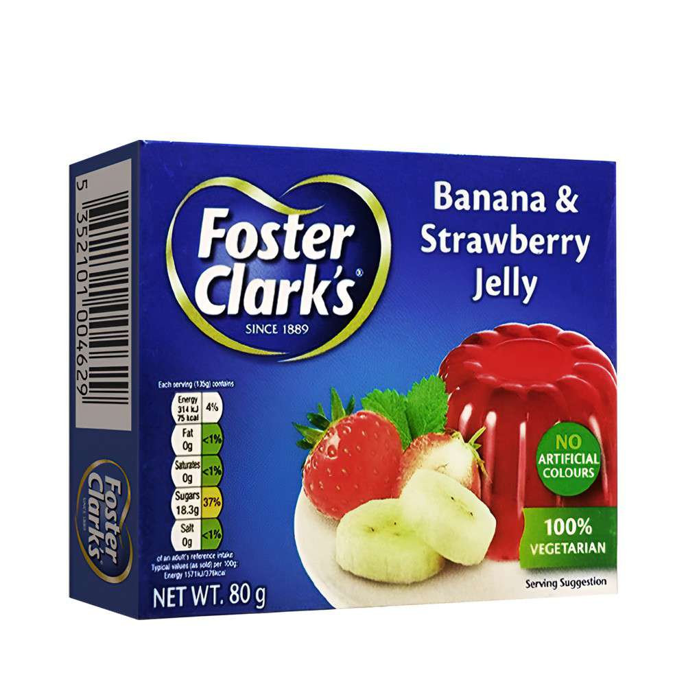 Foster clarks Jello Powder strawbery banana