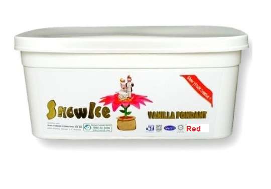 Snow Ice Fondant Red