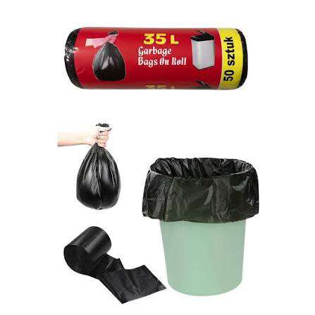 Premium Garbage Poly 35L-- 50p