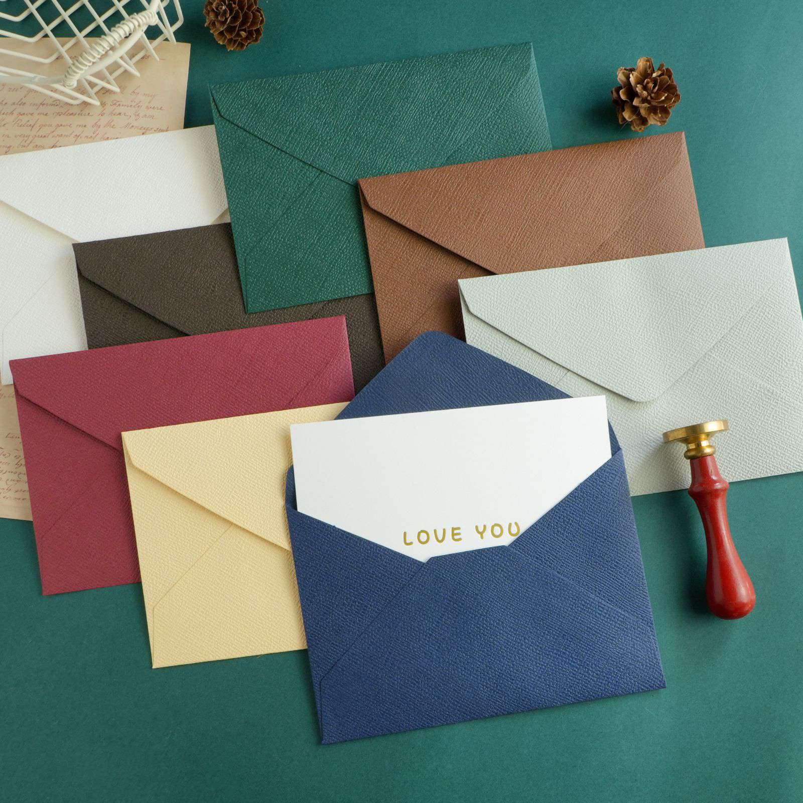 Linen Texture premium Envelope 2p