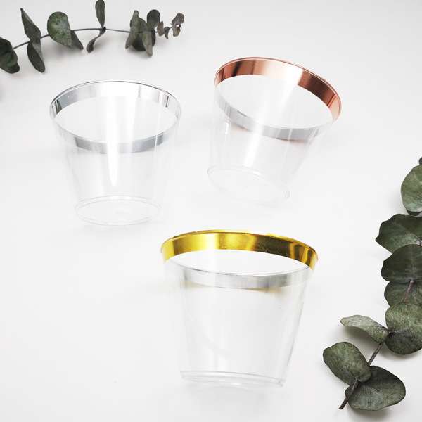 Color Border desert cup