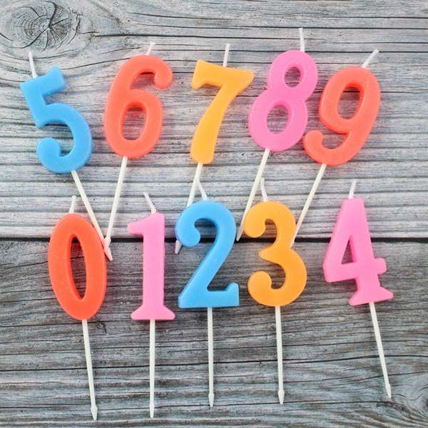 Age candle multi color