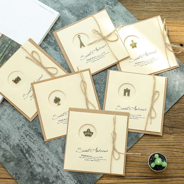 Hemp rope greeting card