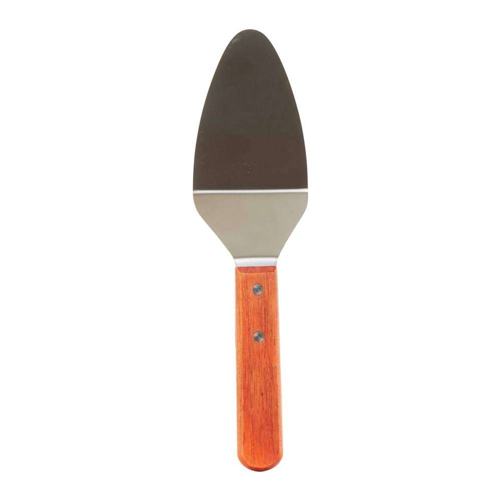 Steel wooden Cake server