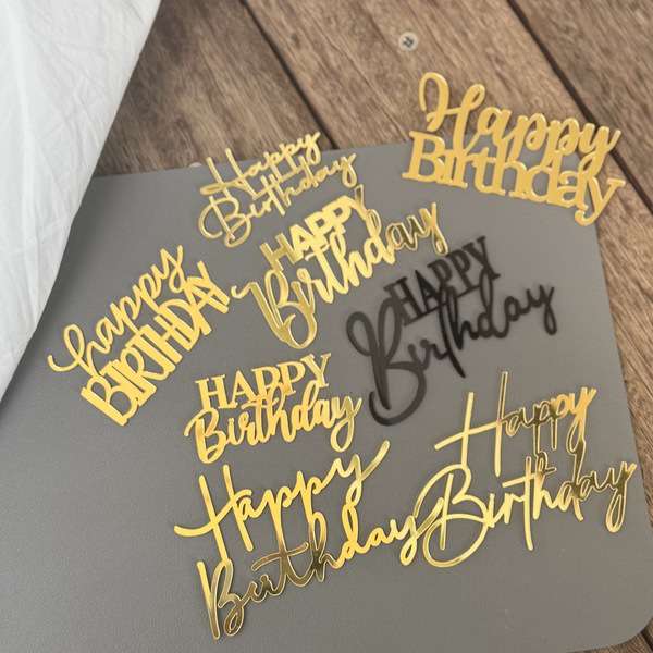 HBD Acrylic topper mini
