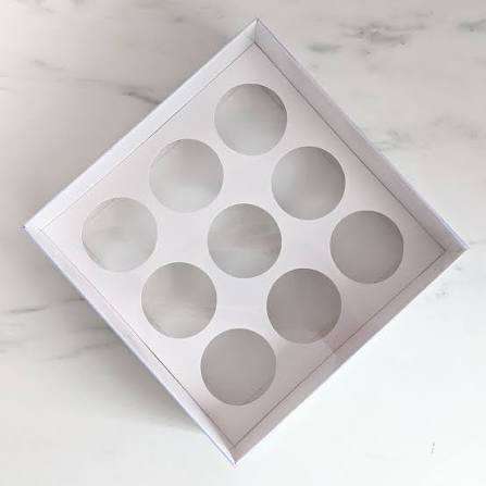 9 hole Cup cake box