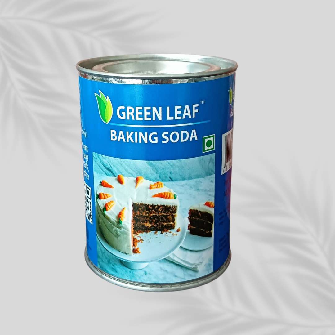Green Leaves Baking Soda Metal