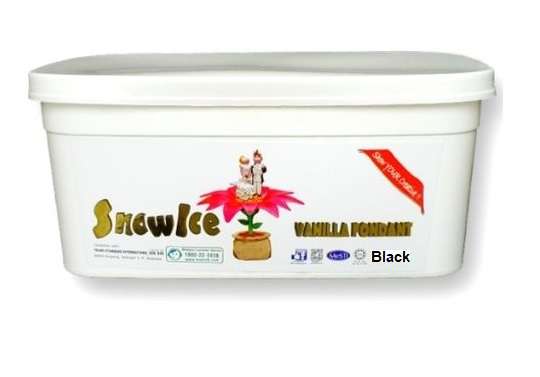 Snow Ice Fondant Black
